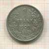 1 франк. Бельгия 1909г