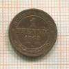 1 пфенниг. Саксония 1868г