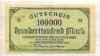 100000 марок. Германия 1923г