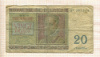 20 франков. Бельгия 1950г