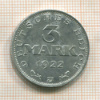 3 марки. Германия 1922г
