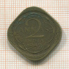 2 анны. Индия 1942г