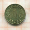 1 крона. Исландия 1973г