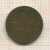 3 пфеннига. Пруссия 1851г