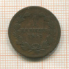 1 крейцер. Баден 1852г