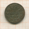 1 крейцер. Бавария 1856г