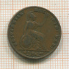 1 фартинг. Великобритания 1837г