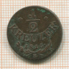 1/2 крейцера. Австрия 1816г
