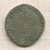 20 крейцеров. Австрия 1813г
