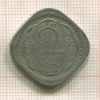 2 анны. Индия 1939г