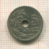 5 сантимов. Бельгия 1905г