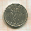 1 крона. Норвегия 1957г