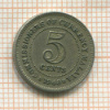 5 центов. Малайя 1948г