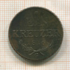 1 крейцер. Австрия 1816г