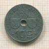 10 сантимов. Бельгия 1942г