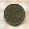25 сантимов. Люксембург 1947г