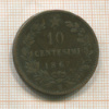 10 сентесимо. Италия 1867г