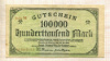 100000 марок. Германия 1923г