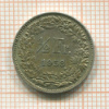 1/2 франка. Швейцария 1958г
