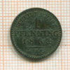 1 пфеннинг. Пруссия 1863г