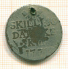 1 скиллинг. Дания 1771г