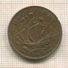 1/2 пенни. Великобритания 1944г