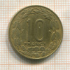 10 франков. Камерун 1969г