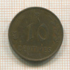 10 сантимов. Люксембург 1930г