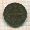 10 сентесимо. Италия 1893г