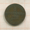1 пфенниг. Саксония 1863г