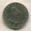 25 пенсов. Гибралтар 1971г
