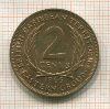 2 цента. Британские Карибы 1965г