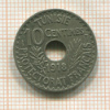10 сантимов. Тунис 1918г