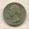 1/4 доллара. США 1939г