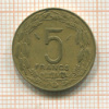 5 франков. Центральная Африка 1985г