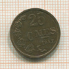 25 сантимов. Люксембург 1947г