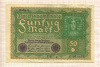 50 марок. Германия 1919г