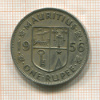 1 рупия. Остров Маврикий 1956г