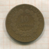 10 сантимов. Франция 1881г