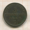 3 пфеннинга. Пруссия 1866г