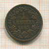 1 крейцер. Баден 1863г