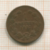 1 крейцер. Баден 1852г