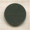 2 пфеннинга. Пруссия 1861г