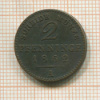 2 пфеннинга. Пруссия 1862г
