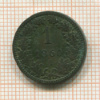 1 крейцер. Австрия 1860г