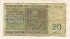 20 франков. Бельгия 1950г