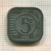 5 центов. Нидерланды 1941г