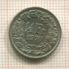 1/2 франка. Швейцария 1970г