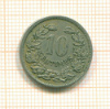 10 сантимов. Люксембург 1901г
