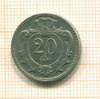 20 геллеров. Австрия 1907г